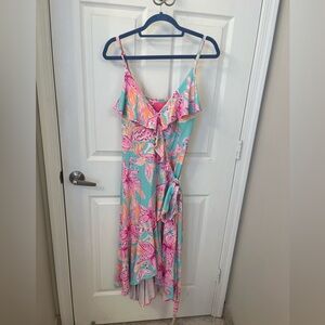 Lilly Pulitzer-Fontaine Wrap Dress-Like New!!